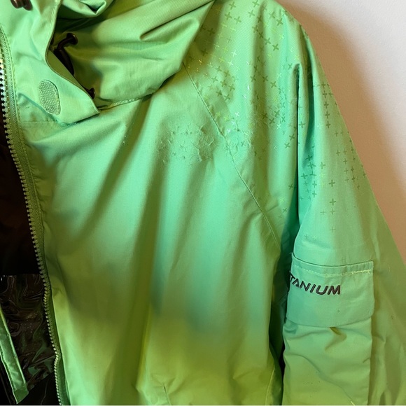 Columbia Omni- Tech Titanium Interchange Women’s Green Jacket Size Large - Picture 7 of 12